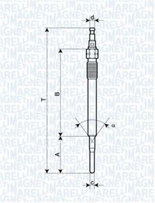 MAGNETI MARELLI 062900051304 -  Свеча накаливания